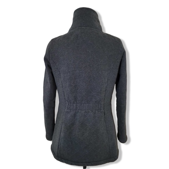 The ﻿Northface Quilted Oso Fleece Tunic Jacket Coat | Charcoal Gray | Size M - Picture 10 of 14